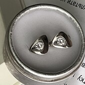 Серьги, серебро и фианиты