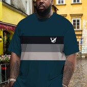 Стильная мужская футболка большого размера , р. 6xl, наши 68-74, мега супер батал!
