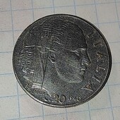 Монета Італії 20 чентезімо 1940