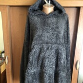 Меховушка, плюшева туника, кофта, худи, 3-4XL. слип, пижама