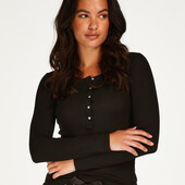 Hunkemoller! Домашній жіночий реглан, лонгслів 2Xs black! Лот 24