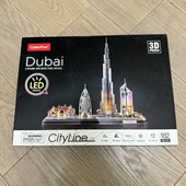Тривимірний пазл CubicFun City line Дубай із Led підсвіткою