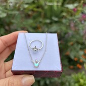 Комплект срібний єдиноріг 925