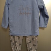 Домашний костюм,пижама флисовая 4-5 лет.