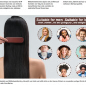 Расческа-щетка Sleek Bun Brush из щетины кабана для укладки длинных, густых, вьющихся, нарощенных во