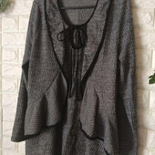 Стильний реглан з рюшем, L