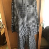Пижама, комплект, костюм, 100% коттон, XL. M&S. в ідеалі