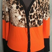 BPS Интересная кофточка с принтом из вискозы