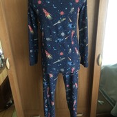 Пижама, комплект, 100% коттон, 13-14 р 158-164 см. M&S, в ідеалі