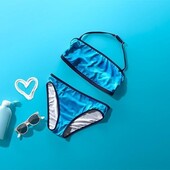 ♕ Тільки топ♕ Яскравий купальний топ для дівчинки Tchibo (Німеччина) розмір 134-140