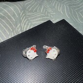 Топовый лот! Серьги серебро 925 Hello Kitty новые