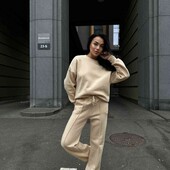 суперовий костюм на флісі-штани палаццо 