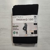 Есмара! Жіночі термо лосини, утеплені жіночі легінси! 100 ден, чорні! 36/38 євро! Лот 3