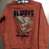 Свитшот с микроначесом 7-8 лет