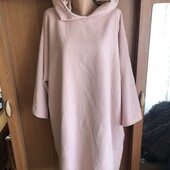 Меховушка, плюшева туника, кофта, худи, довга, 4-5 XL. ohs. в ідеалі