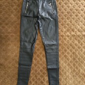 Повний розпродаж!!! Брюки з напиленням. Під шкіру