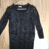 Повний розпродаж!!! Чорна сукня травка з декором