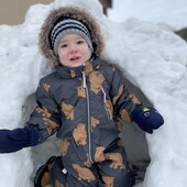 Зимовий водовітронепроникний комбінезон від бренду НМ. Зріст 104 см,але великомірить. Заміри в описі