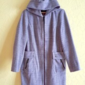 Пальто деми женское с капюшоном L-XL