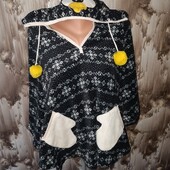 Два домашних теплых пончо, одно на выбор