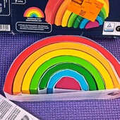 Развивающая деревянная игрушка радуга play tive
