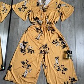 Милий комбінезон у квіти спереду і ззаду завдяки бант реальний колір фото 1