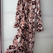 Теплый, уютный махровый халат, очень мягкая махра.