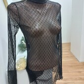 Гольф водолазка сетка S размер