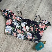 100% viscose топ маячка у квіти спущені плечі