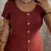 Сукня в рубчик