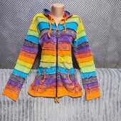 Симпатичная оригинальная кофта с капюшоном на молнии, р.M/L