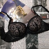 Красивий бюстик YYG 75в пуш-ап+трусики esmara s