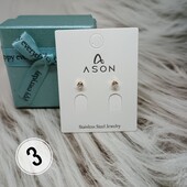 Сережки Stainless Steel нержавіюча сталь 3мм