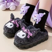 Kuromi женские , подростковые тапочки стелька 22/ 22,5