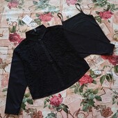 Двойка! Турция! Красивые женские блузы в комплекте с майкой. Фото реальное