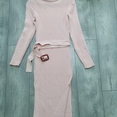 Женское тёплое длинное платье