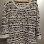Кофта теплая вязаная,травка.