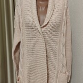 Удлиненный, вязаный кардиган от New Look