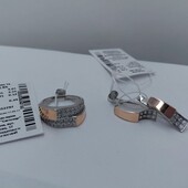 Срібний комплект з фіанітами 16 розміру