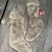 Хутряні чоботи - шкарпетки без підошви для фотосесії, декору, або носити вдома
