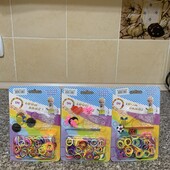 3 Набори резинок для плетіння браслетів fashion loom bands set з шармами та s-образні застібки