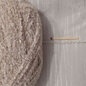 пряжа плюш велюр цвет светлый бежевый 