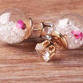 29 по 29. стильные сережки гвоздики. белые