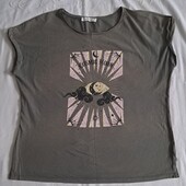 Жіноча футболка р50 /52 гарний стан розпродажа