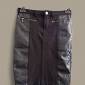 Фирменная юбка с кожаными вставками ❣️