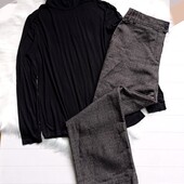 Брюки шерстяні італійського бренду Antonelle (євр 46) + гольф базовий H&M (Хл) розміру