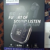 Блютуз навушники гарнітура в прозорому кейсі air31 tws