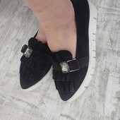 Шикарная модель. Замшевые туыли лоферы, кожаные внутри. Удобные, как тапочки