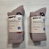 Пеппертс! Дуже теплі термо шкарпетки для дівчинки, в лоті 35-38 розмір, 2 пари! Лот 35