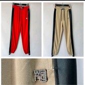 Последние Штаны в стиле Wang красные